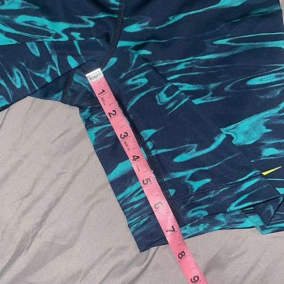 Nike pro biker shorts blue green print size small - Picture 6 of 8